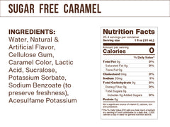 Sugar Free Caramel Flavoring Syrup (case of 6 750mL bottles)