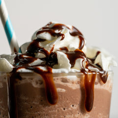 Hot Chocolate Freeze with Chocolate Drizzle