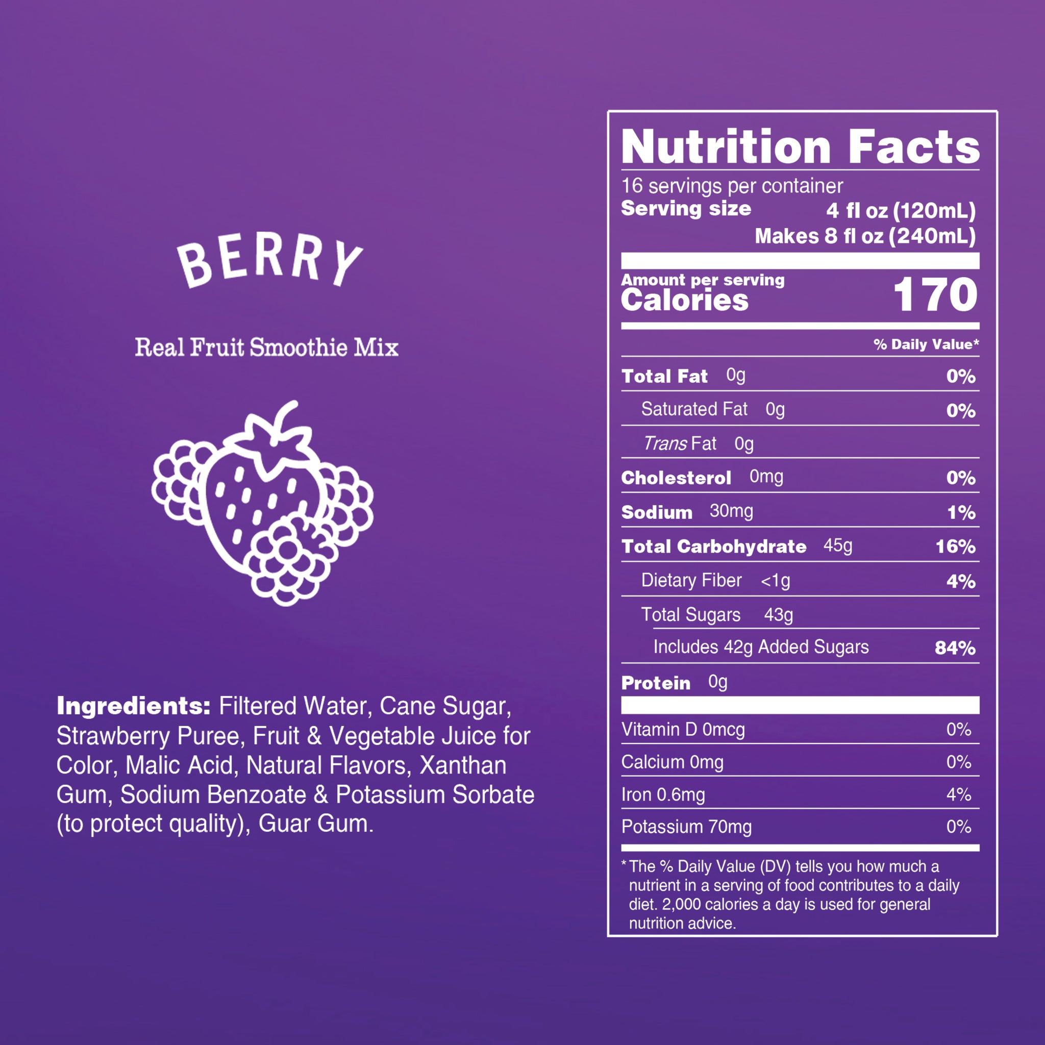 Berry Smoothie Mix - 4 Pack (256 oz.)