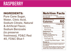 Raspberry Flavoring Syrup (case of 6 750mL bottles)