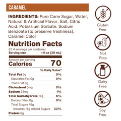Caramel Flavoring Syrup (case of 6 750mL bottles)