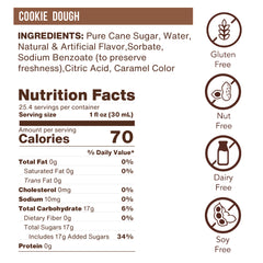 Cookie Dough Flavoring Syrup (case of 6 750mL bottles)