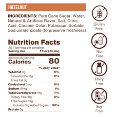 Hazelnut Flavoring Syrup (case of 6 750mL bottles)