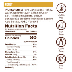 Honey Flavoring Syrup (case of 6 750mL bottles)