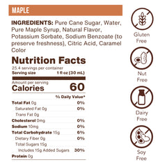 Maple Flavoring Syrup (case of 6 750mL bottles)