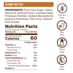 Peanut Butter Flavoring Syrup (case of 6 750mL bottles)