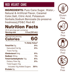 Red Velvet Cake Flavoring Syrup (case of 6 750mL bottles)