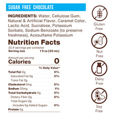 Sugar Free Chocolate Flavoring Syrup (case of 6 750mL bottles)